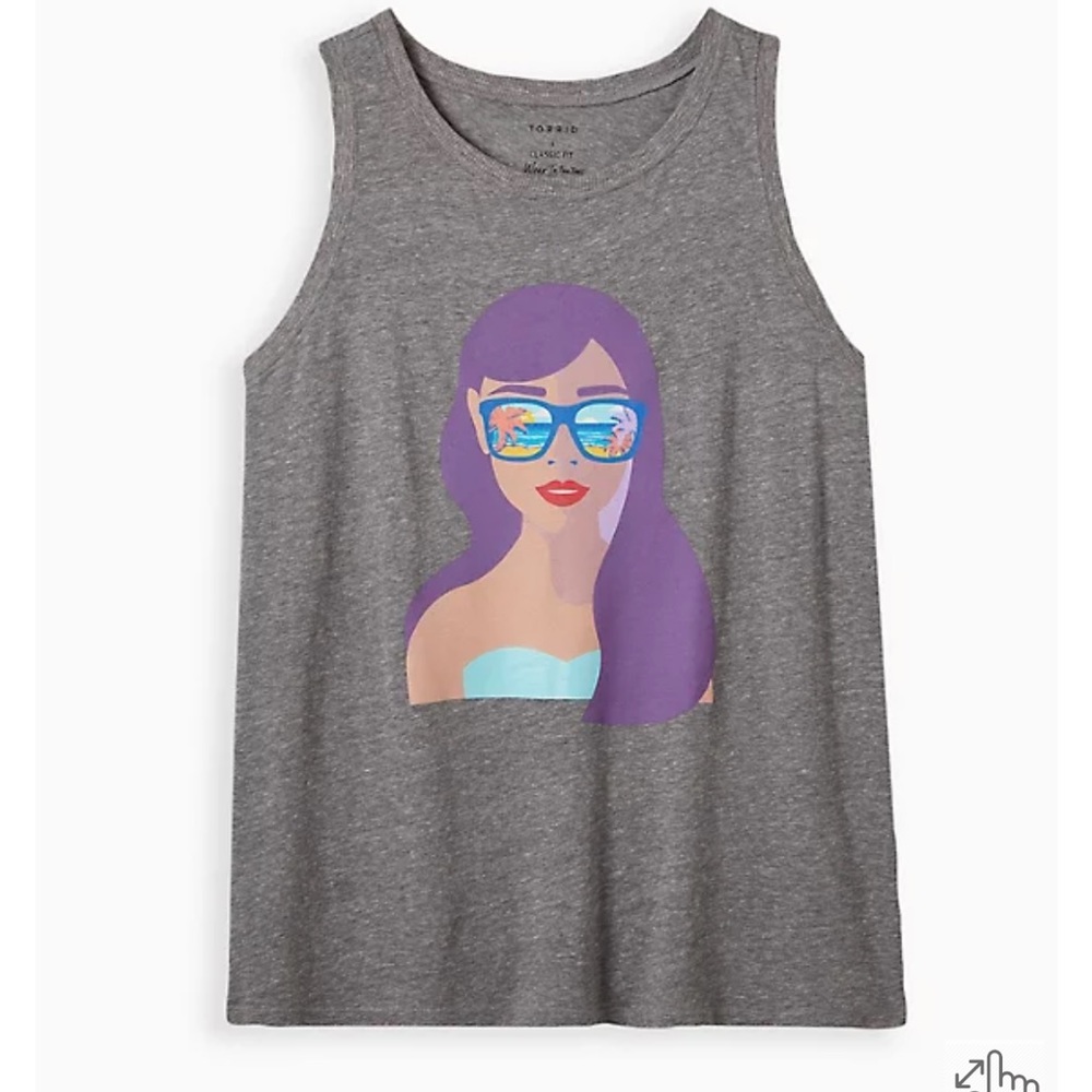 NWT torrid size 4 vintage style chic girl tank